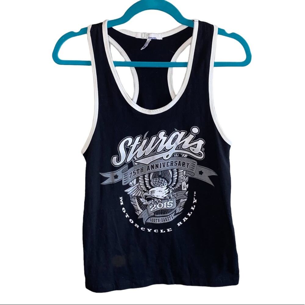 Sturgis 75th Anniversary 2015 Motorcycle Rally Tank Top Large Racerback